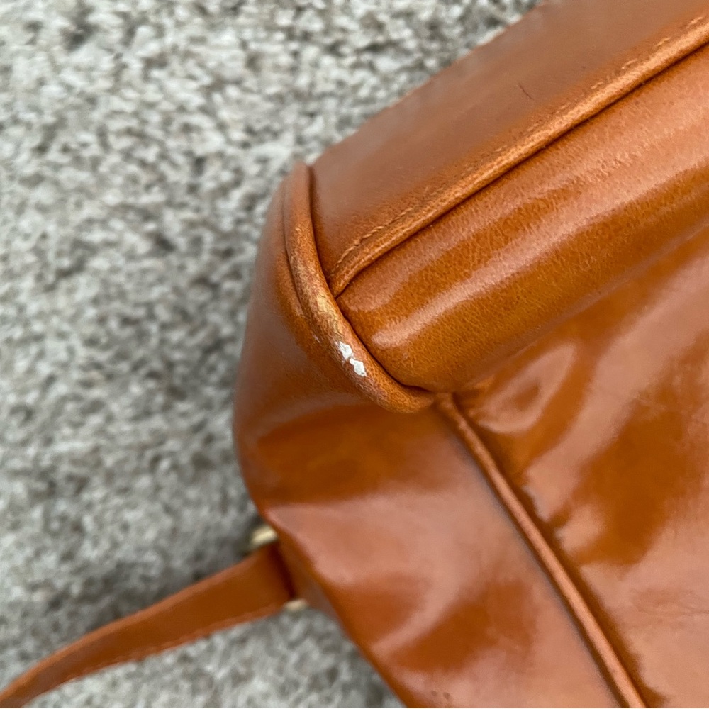 Coach Brown Leather Town Tote Satchel Bag - Picture 10 of 12